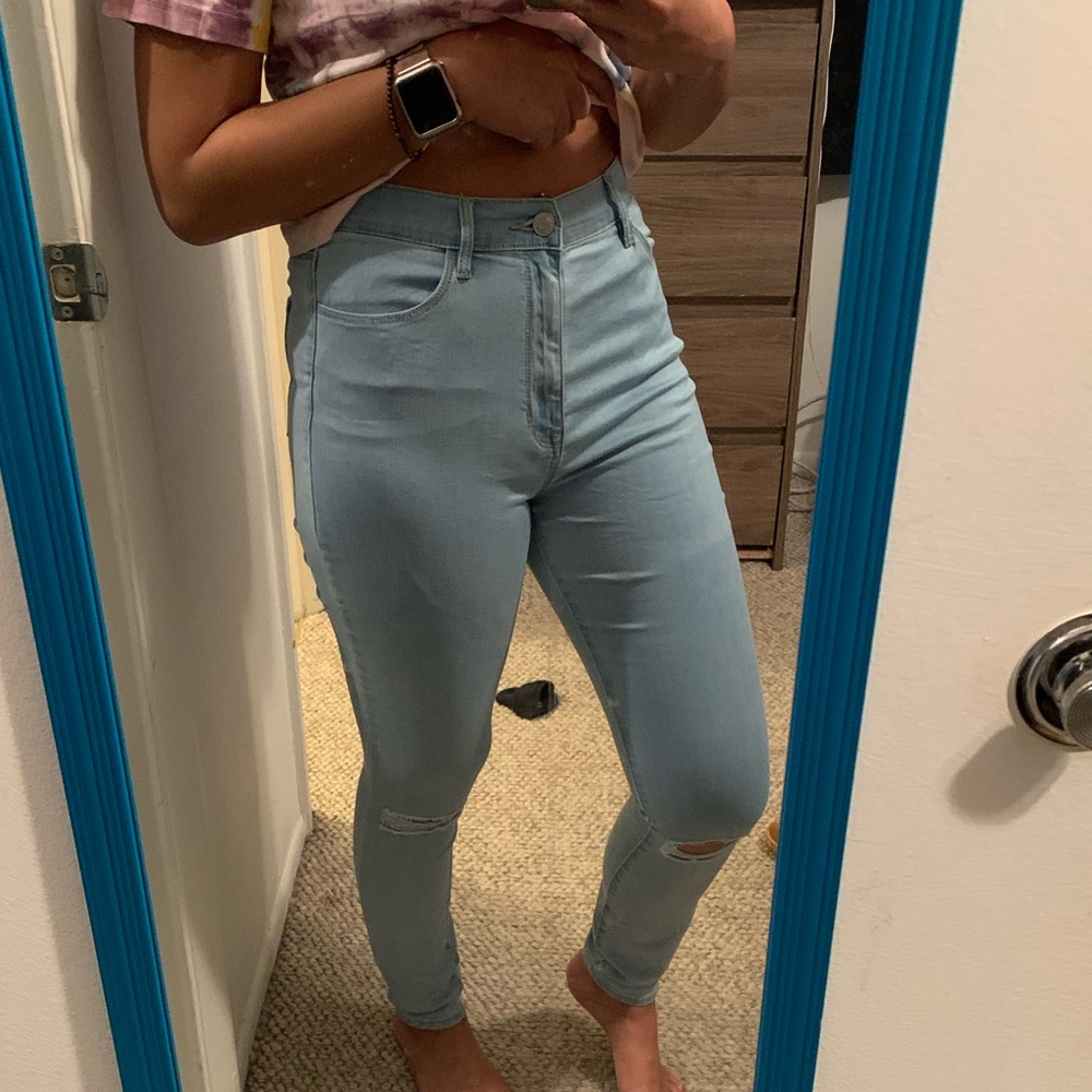High rise jeggings